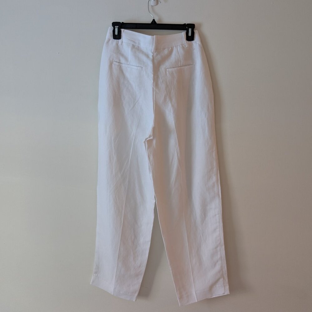 Aritzia White Carrot Linen Pant - Picture 6 of 7
